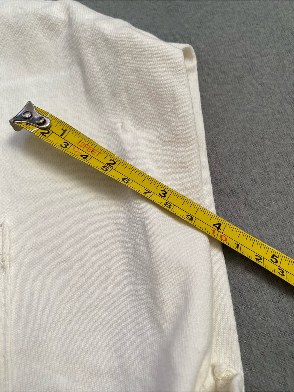 J Crew Mock Neck Sleeveless Womens Medium White Cropped ***FLAW - Picture 7 of 8